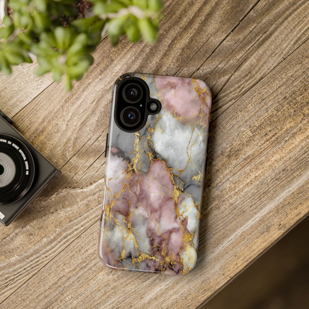 Rose & White Marble