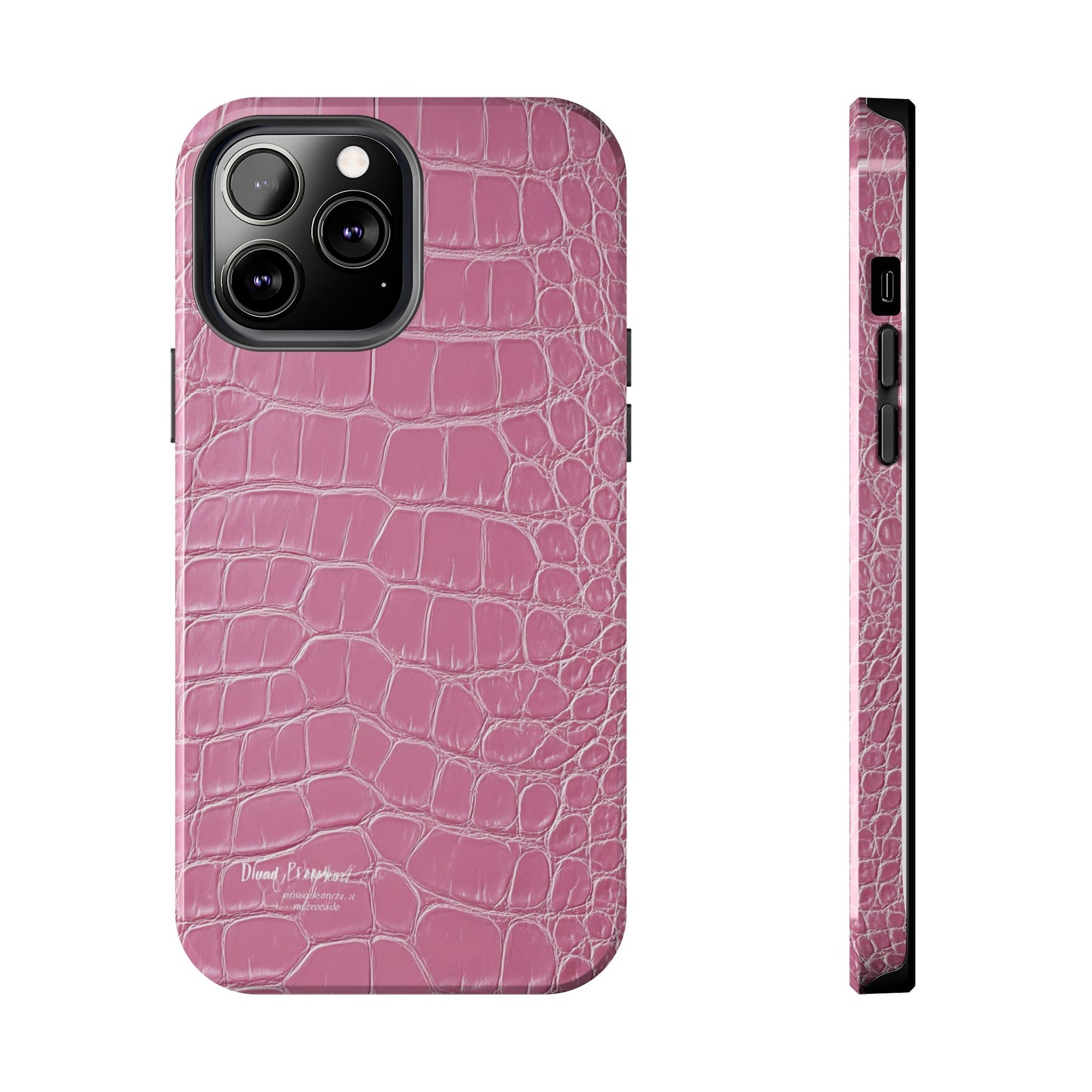 Pink Crocodile Leather