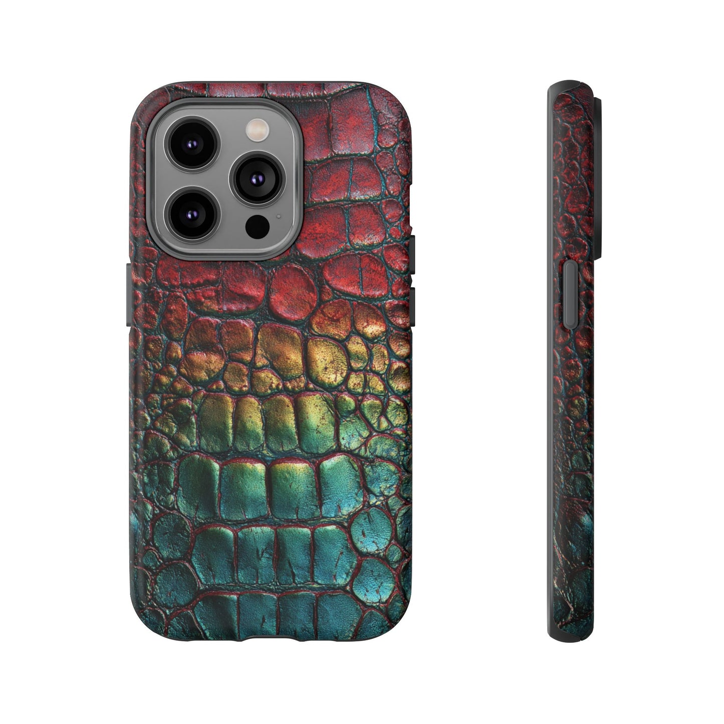 Red, Yellow, Blue Crocodile Skin [TOUGH CASE]
