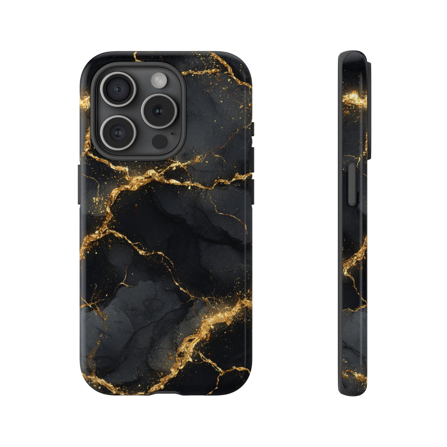Black & Gold Marble [TOUGH CASE]