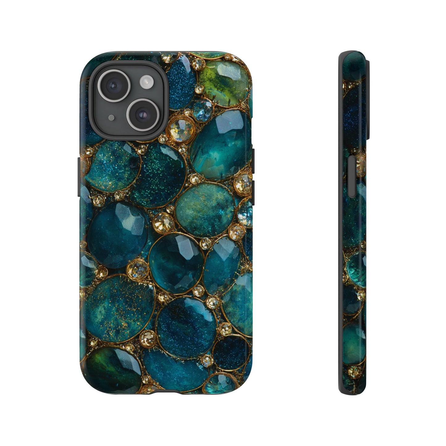 Blue Gemstones (iPhone Pro Max - iPhone X) [Tough Case]