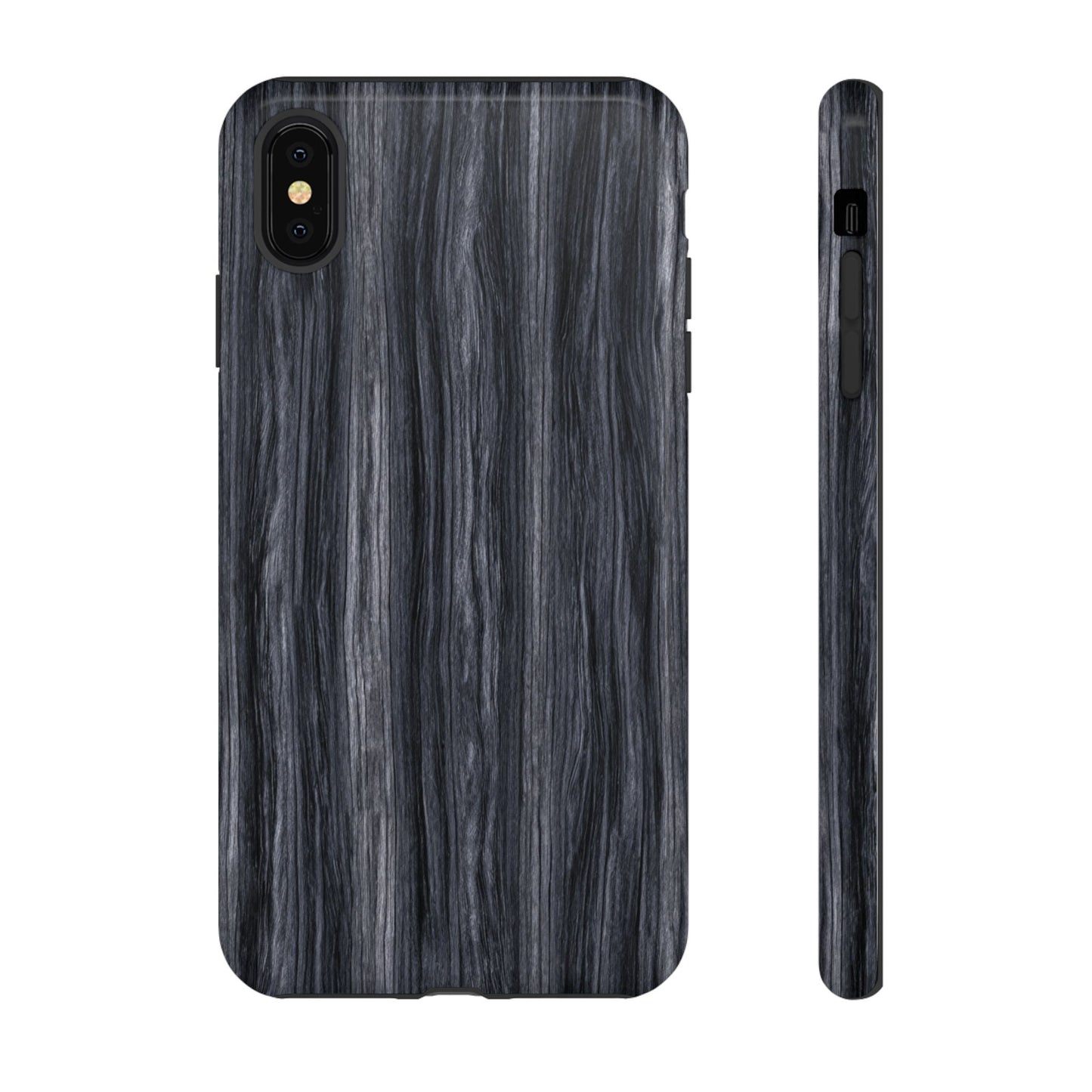 Black Wood (iPhone X - iPhone 17 Pro Max) [TOUGH CASE]