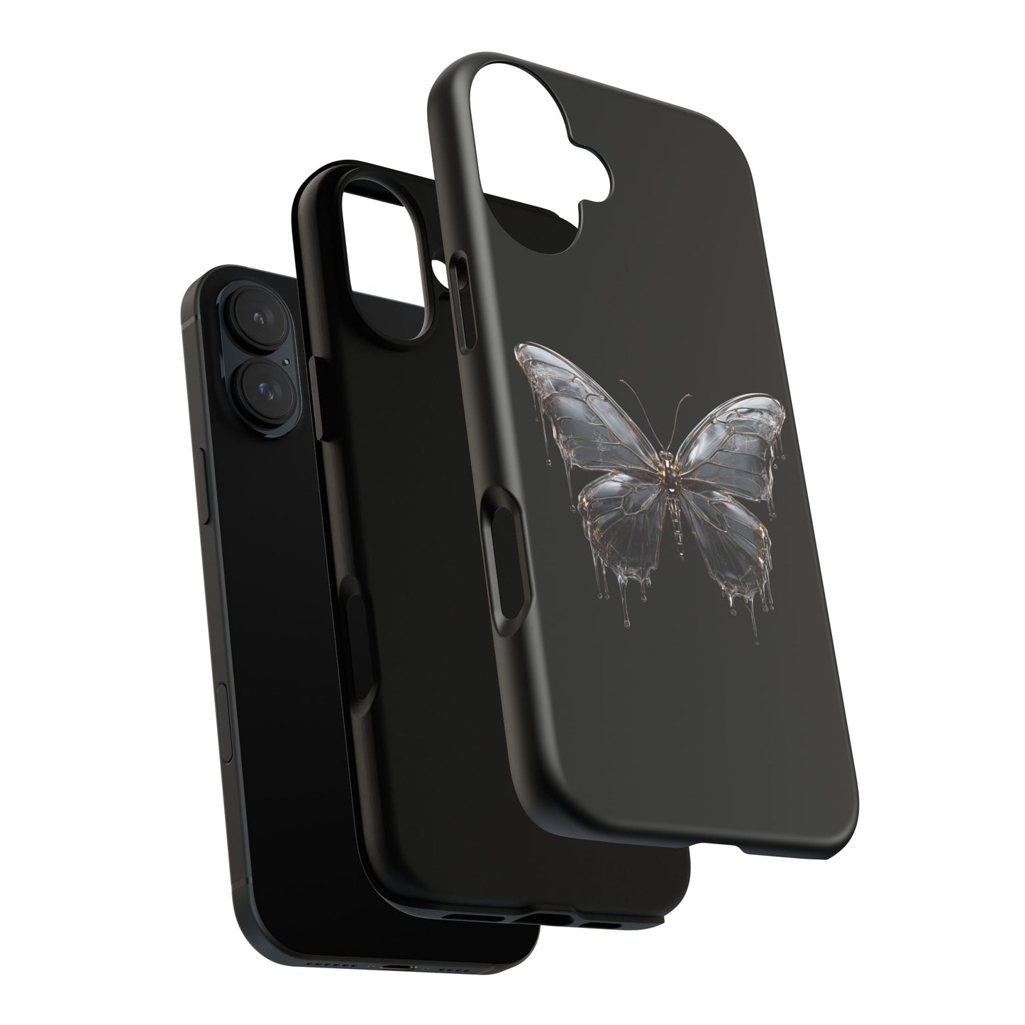 Metallic Butterfly (iPhone X - iPhone 17 Pro Max) [TOUGH CASE]