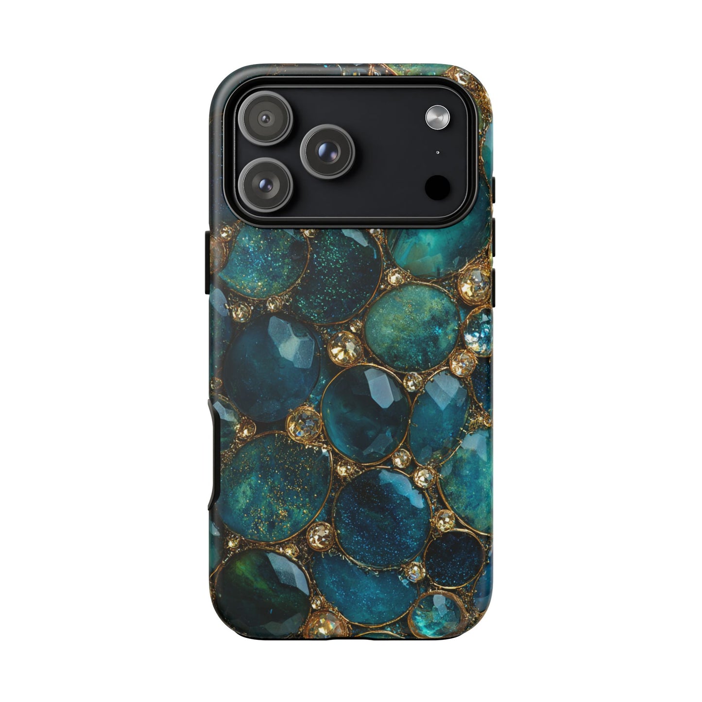 Blue Gemstones (iPhone Pro Max - iPhone X) [Tough Case]