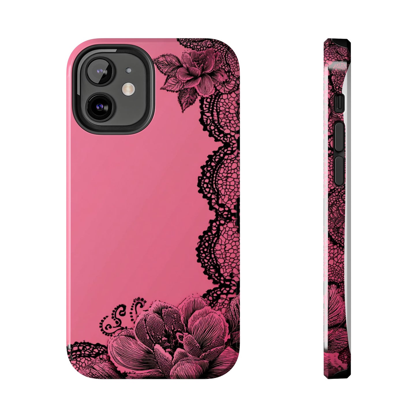 Pink Floral Lace