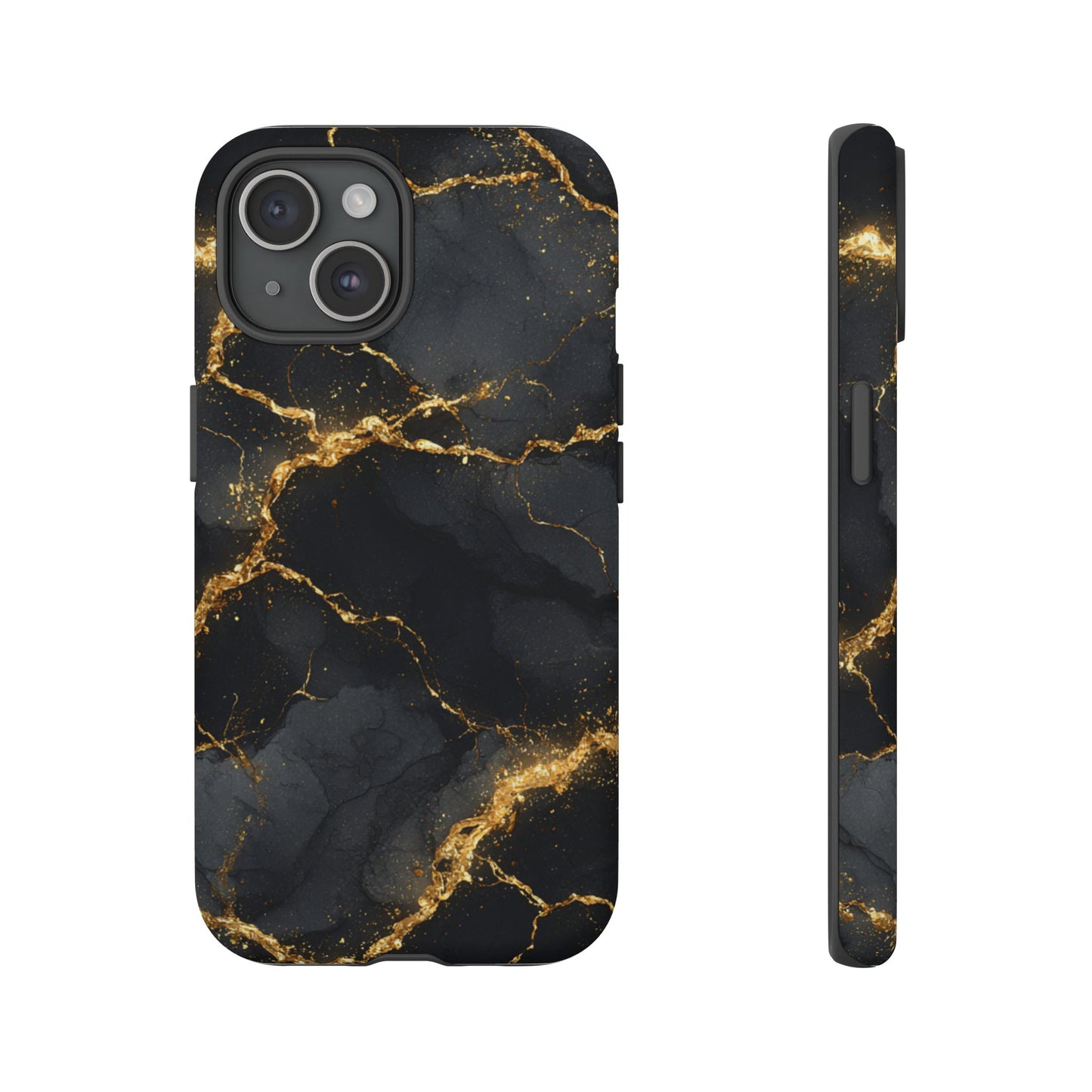 Black & Gold Marble [TOUGH CASE]