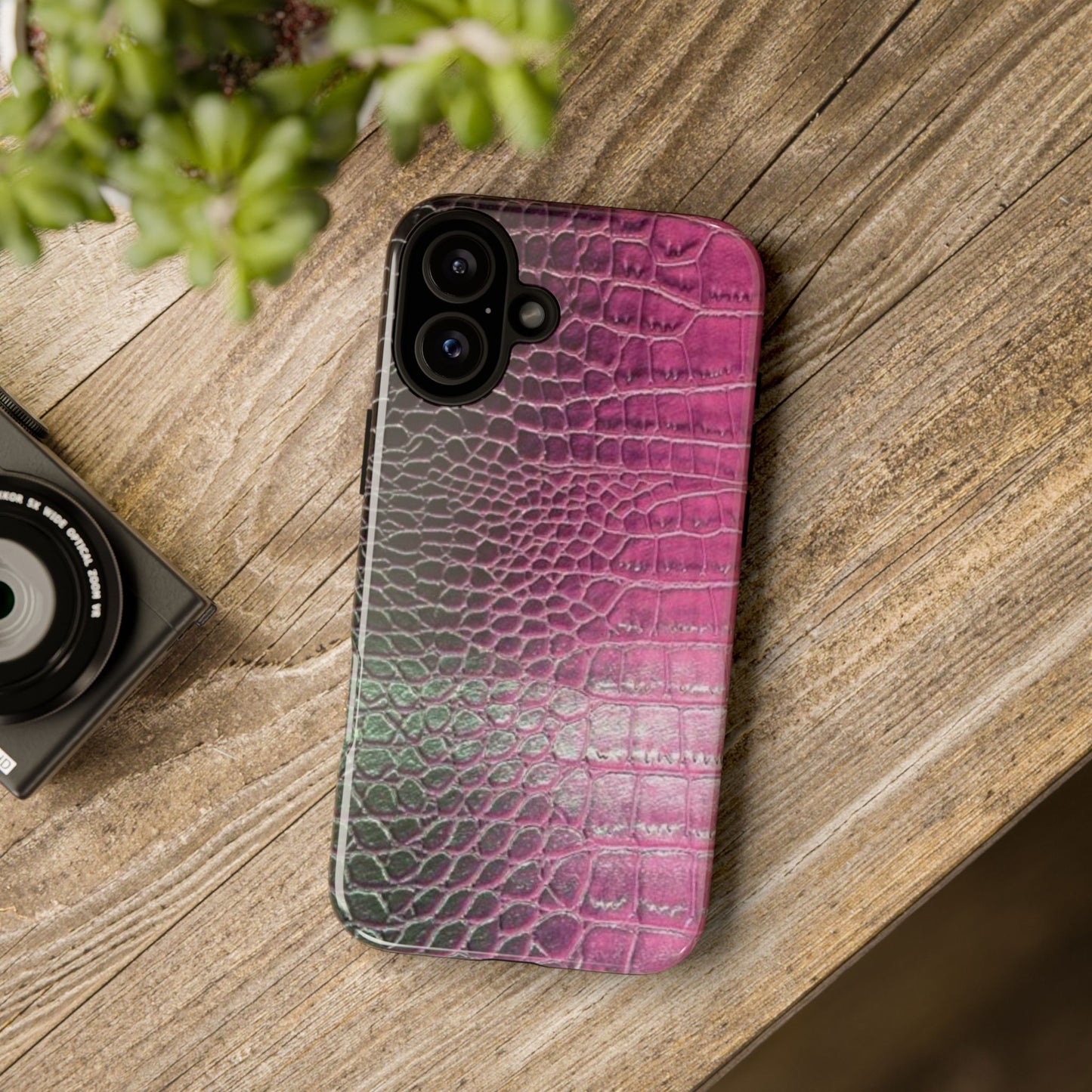 Purple Crocodile Leather [TOUGH CASE]