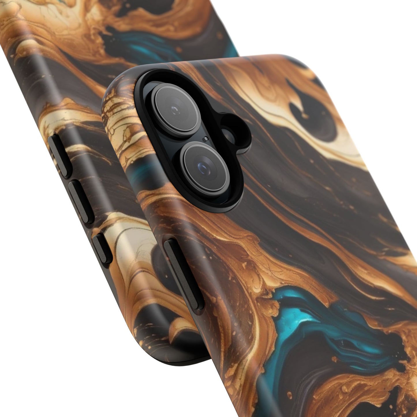 Metallic Swirls (iPhone X - iPhone 17 Pro Max) [TOUGH CASE]