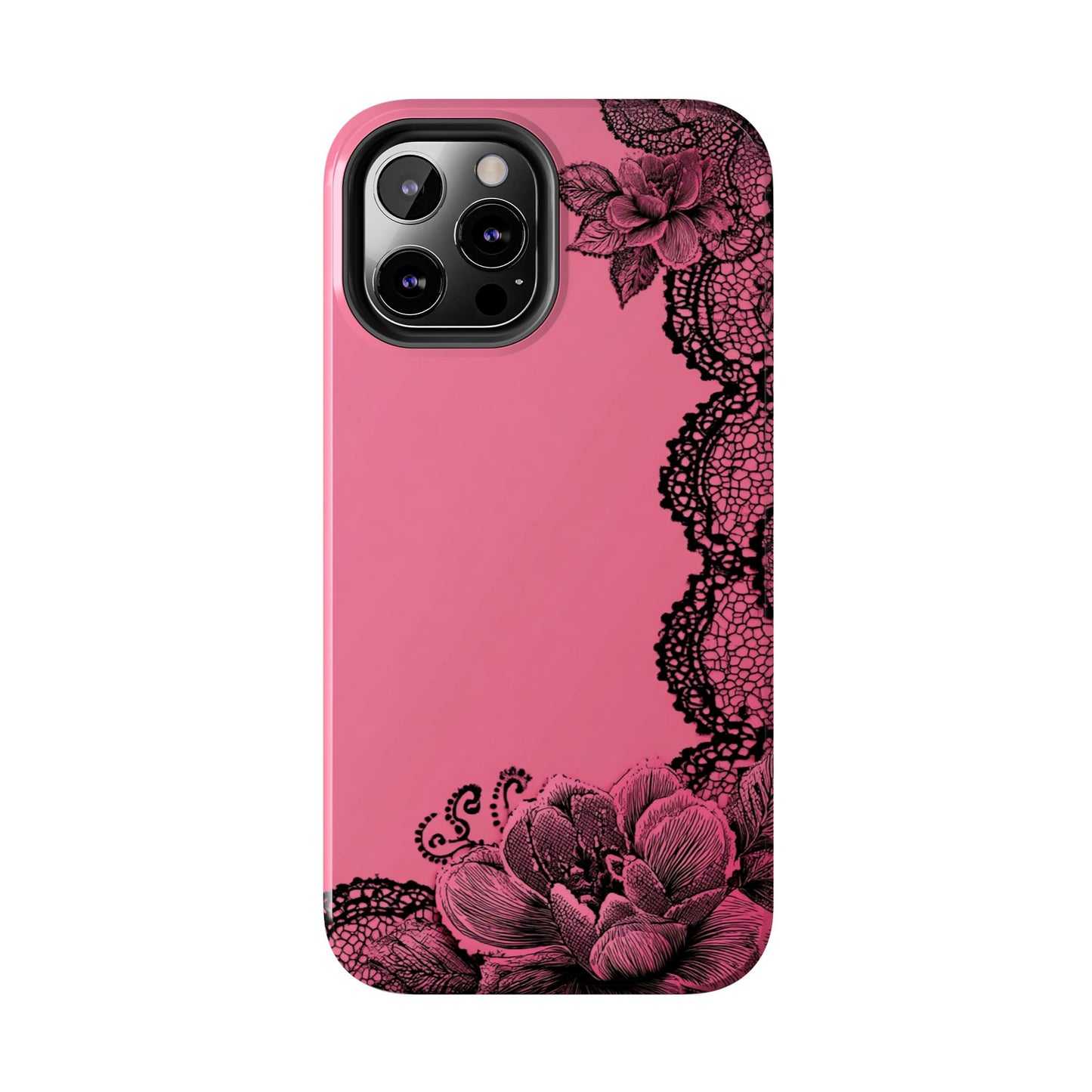 Pink Floral Lace