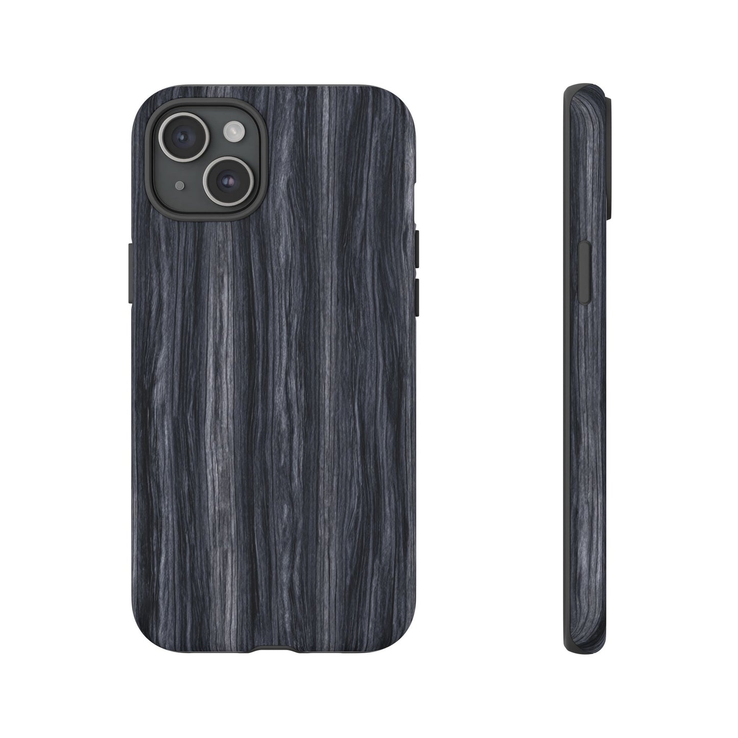 Black Wood (iPhone X - iPhone 17 Pro Max) [TOUGH CASE]