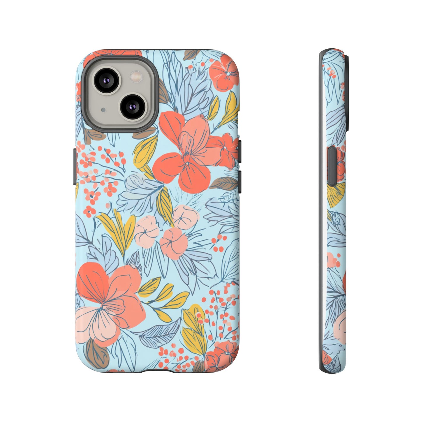 Floral 02 (iPhone X - iPhone 17 Pro Max) [TOUGH CASE]
