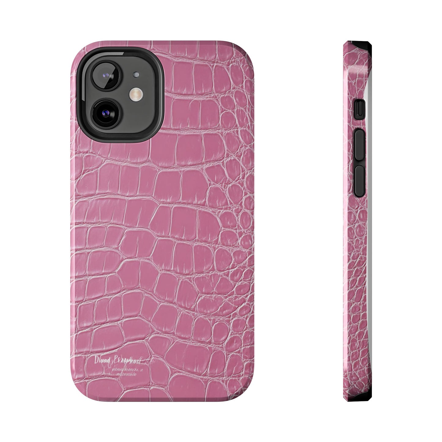 Pink Crocodile Leather