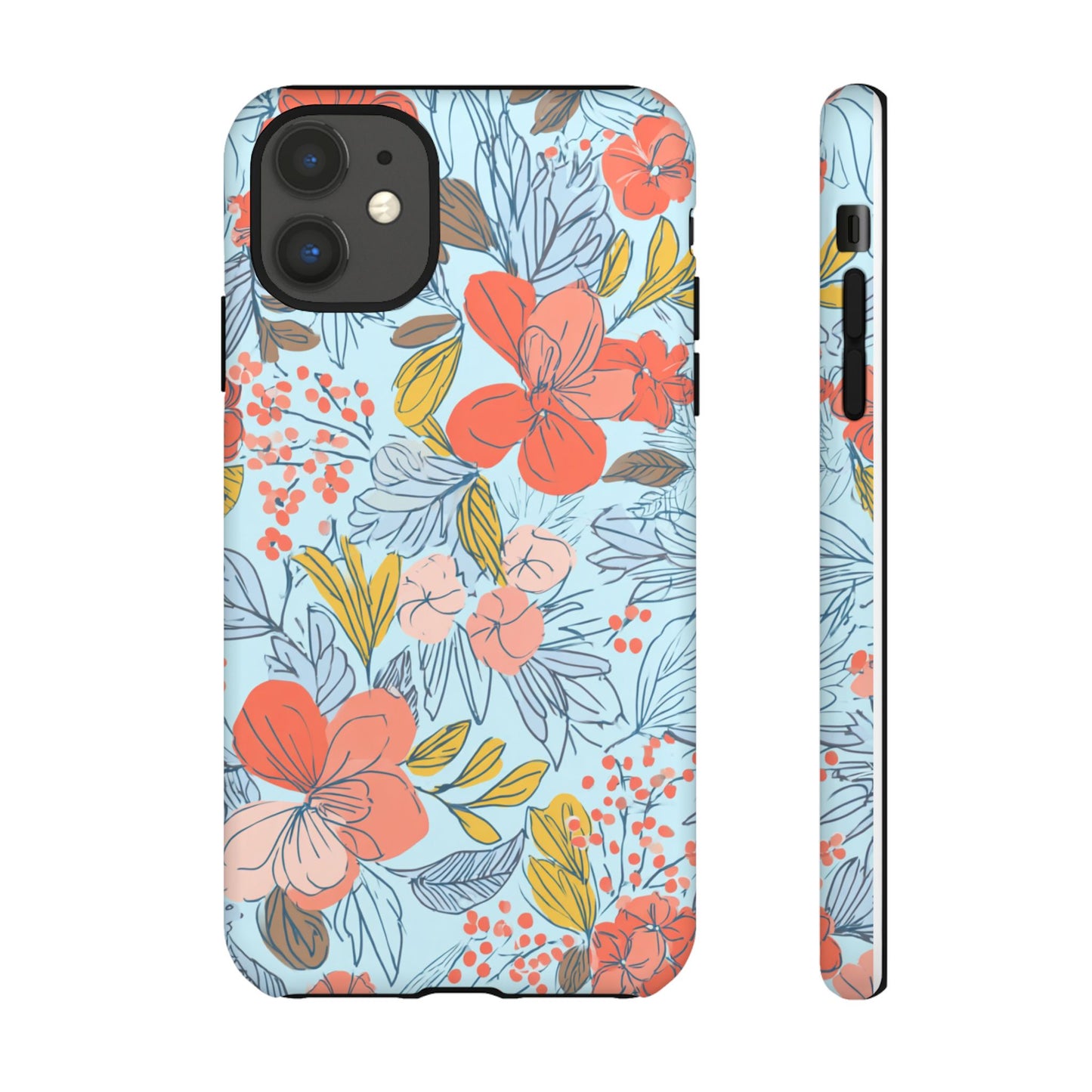 Floral 02 (iPhone X - iPhone 17 Pro Max) [TOUGH CASE]