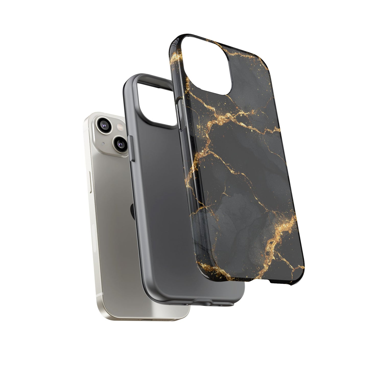 Black & Gold Marble [TOUGH CASE]
