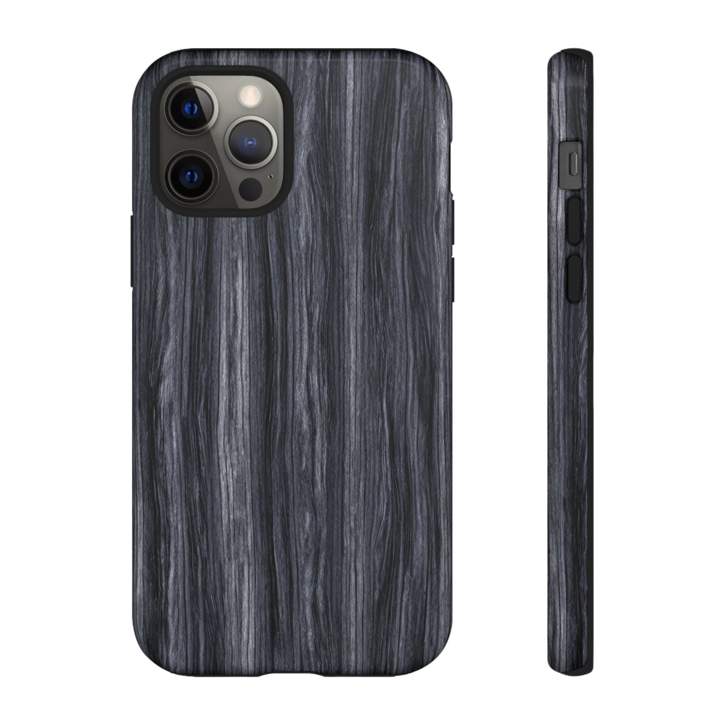 Black Wood (iPhone X - iPhone 17 Pro Max) [TOUGH CASE]
