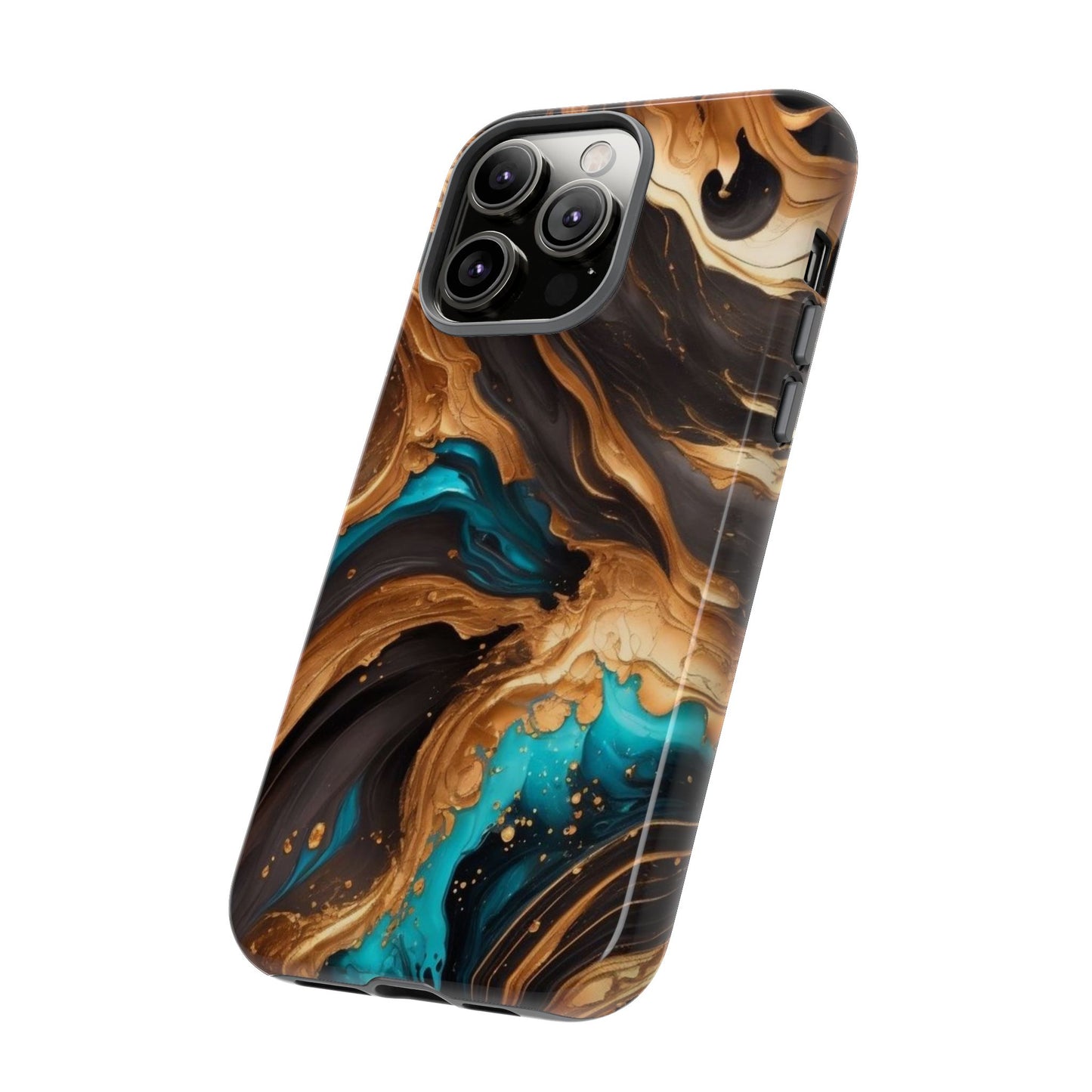Metallic Swirls (iPhone X - iPhone 17 Pro Max) [TOUGH CASE]