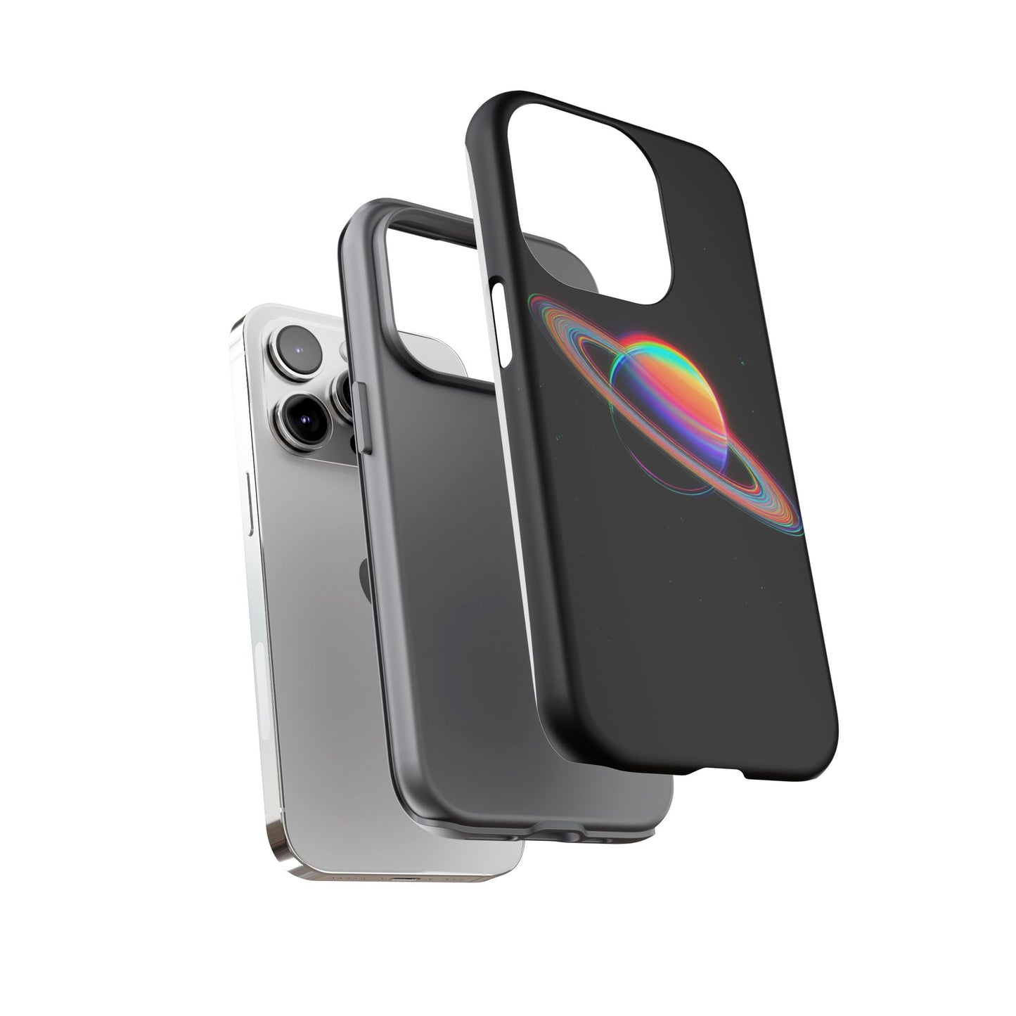 Glitched Saturn – (iPhone X - iPhone 17 Pro Max) [TOUGH CASE]
