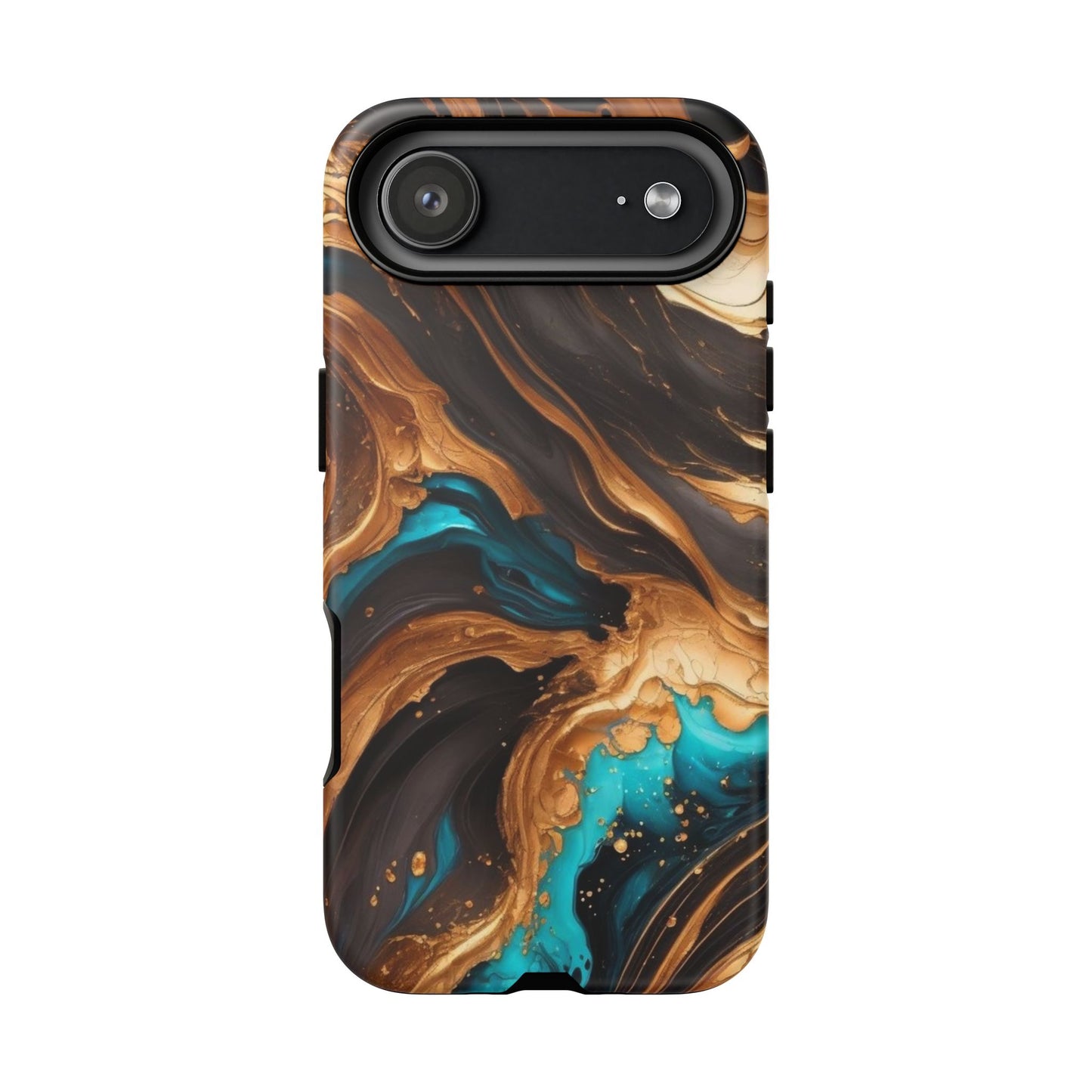 Metallic Swirls (iPhone X - iPhone 17 Pro Max) [TOUGH CASE]