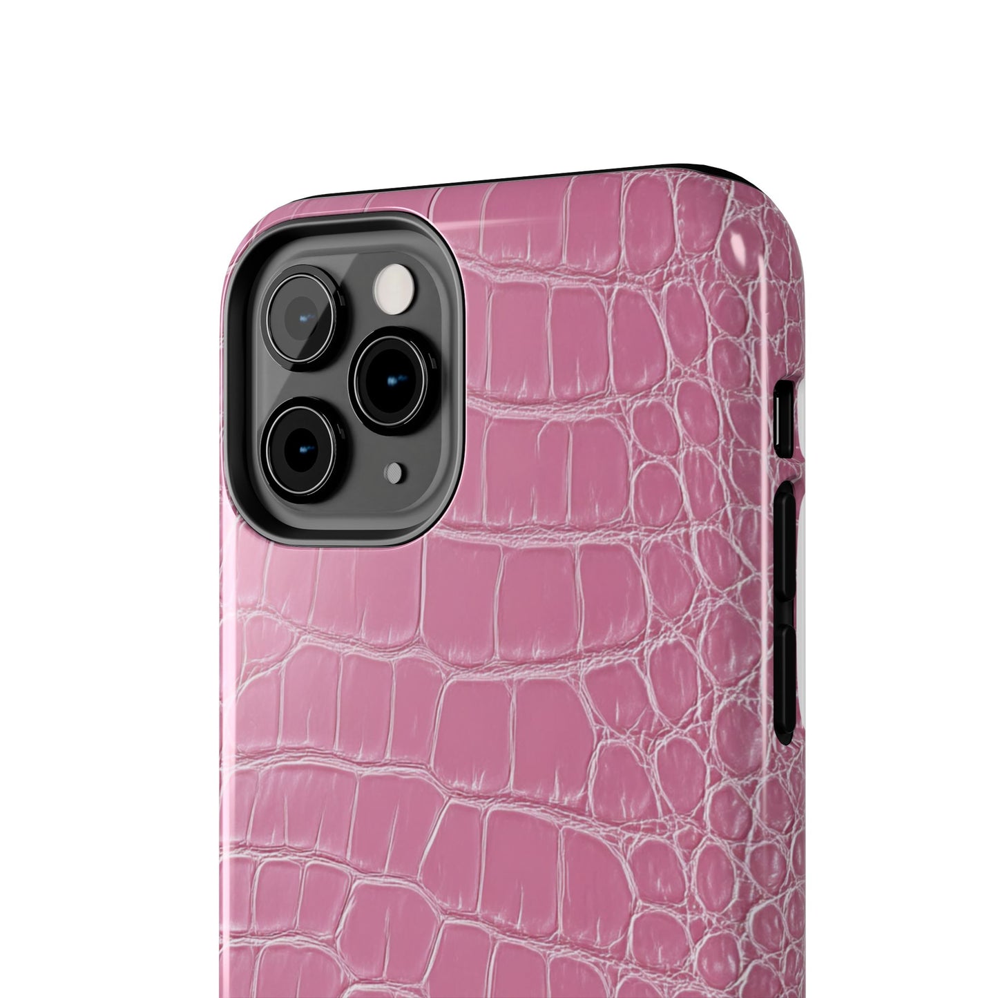 Pink Crocodile Leather