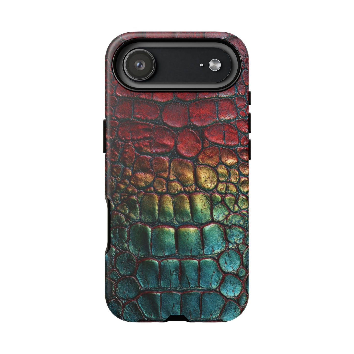Red, Yellow, Blue Crocodile Skin [TOUGH CASE]