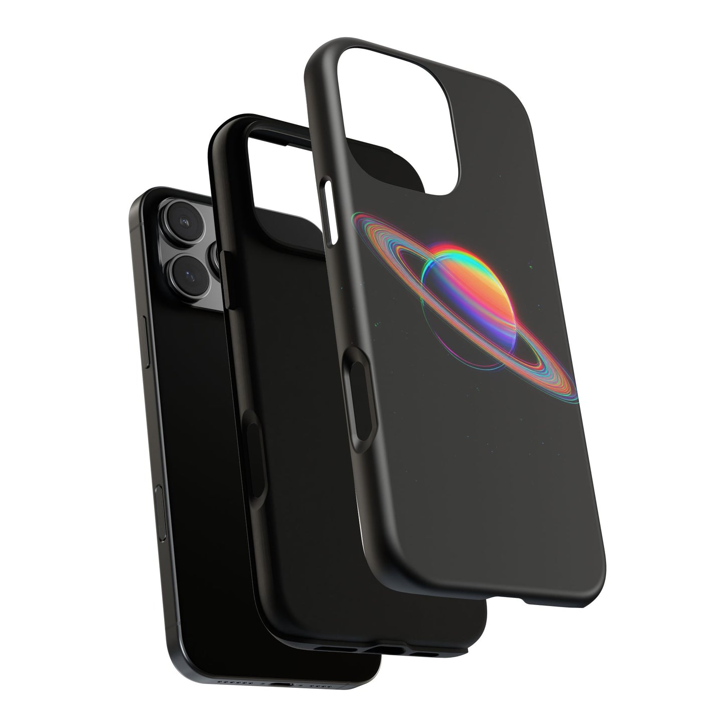 Glitched Saturn – (iPhone X - iPhone 17 Pro Max) [TOUGH CASE]