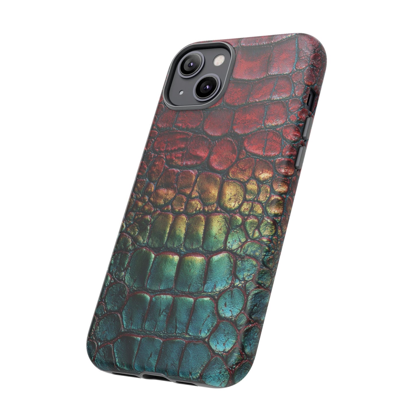 Red, Yellow, Blue Crocodile Skin [TOUGH CASE]