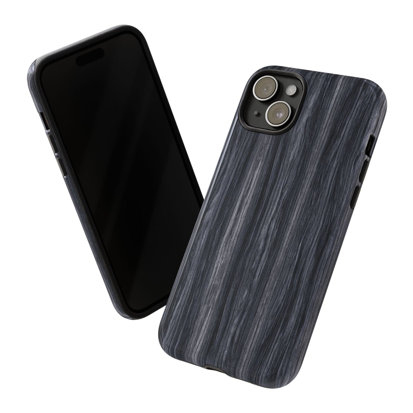 Black Wood (iPhone X - iPhone 17 Pro Max) [TOUGH CASE]
