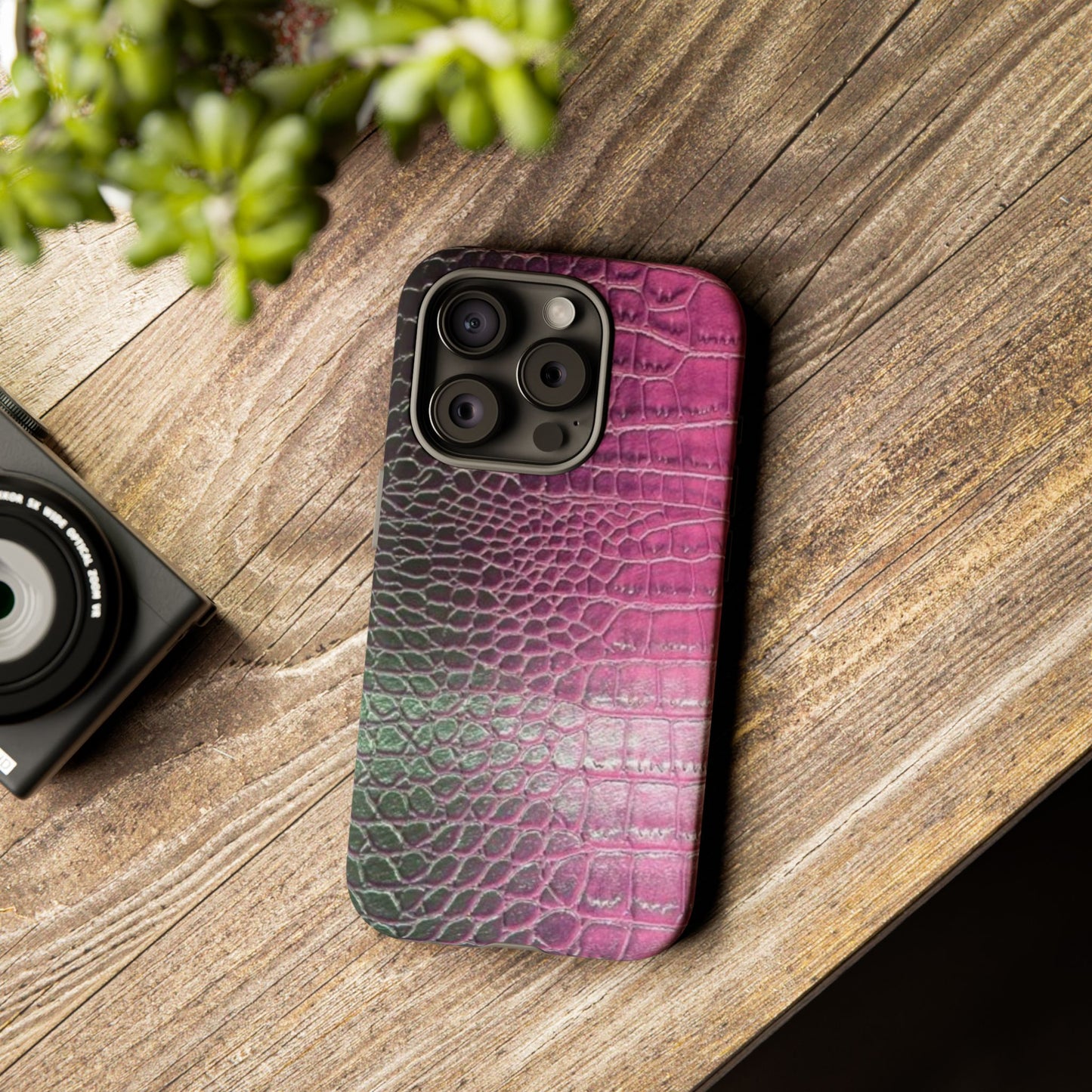 Purple Crocodile Leather [TOUGH CASE]
