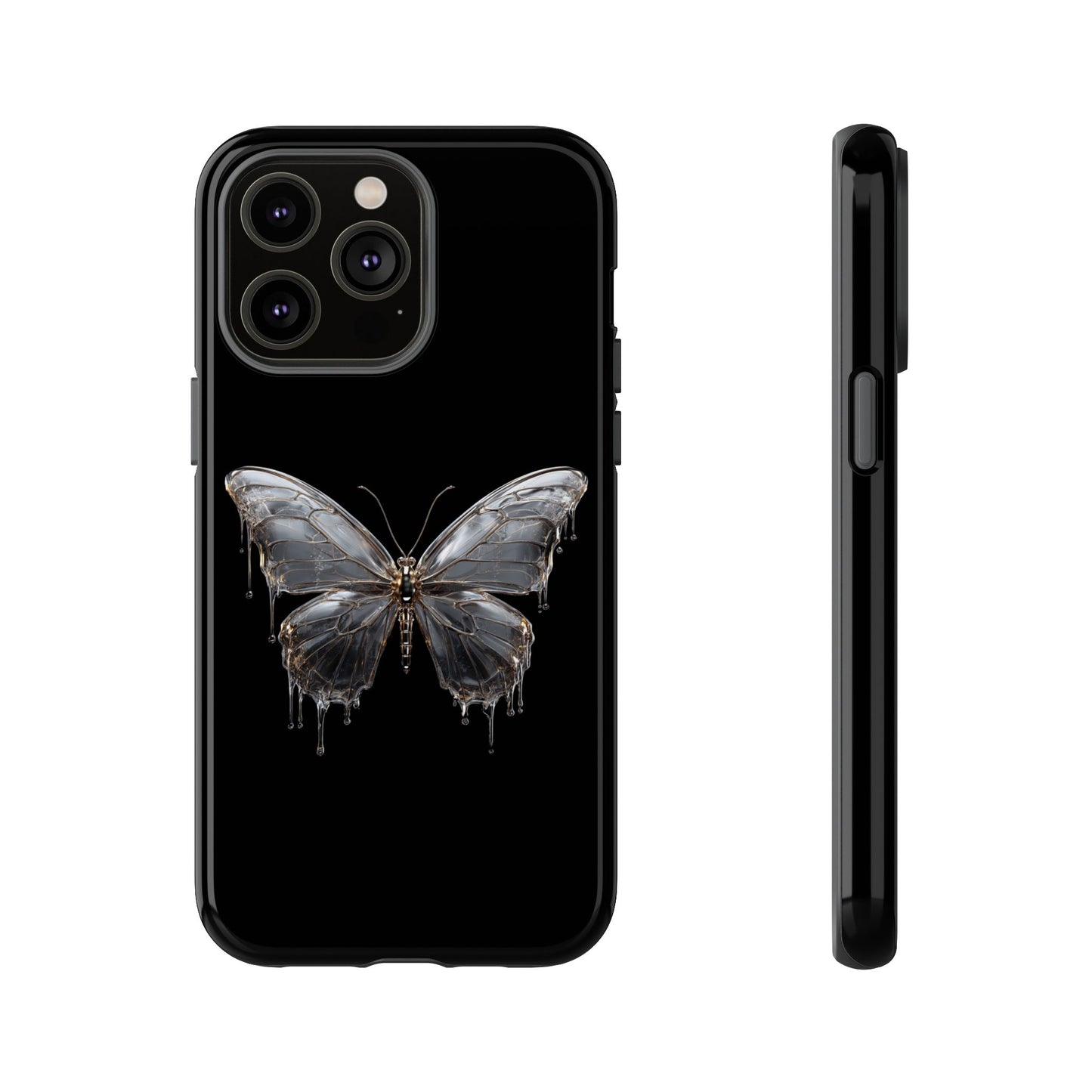 Metallic Butterfly (iPhone X - iPhone 17 Pro Max) [TOUGH CASE]