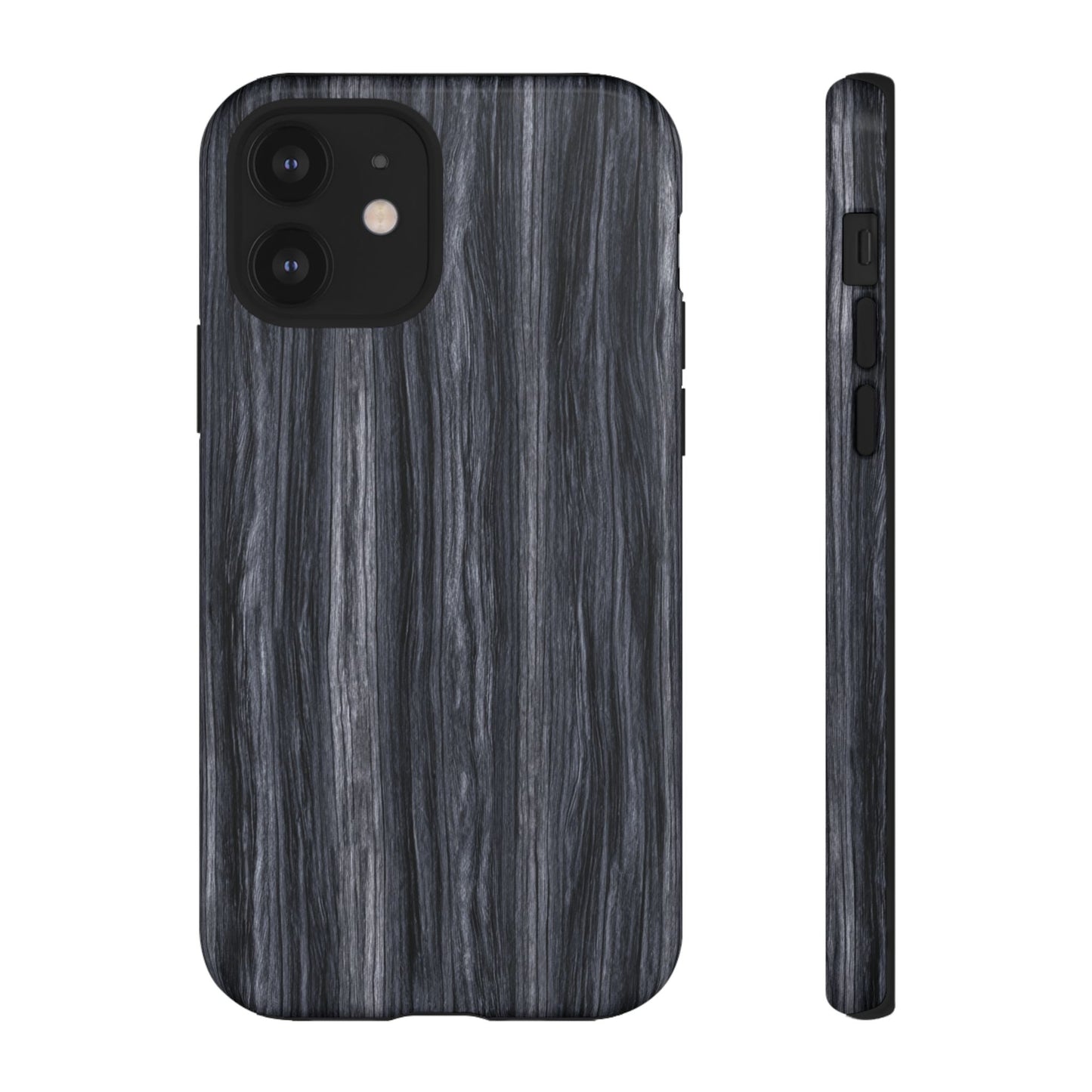 Black Wood (iPhone X - iPhone 17 Pro Max) [TOUGH CASE]