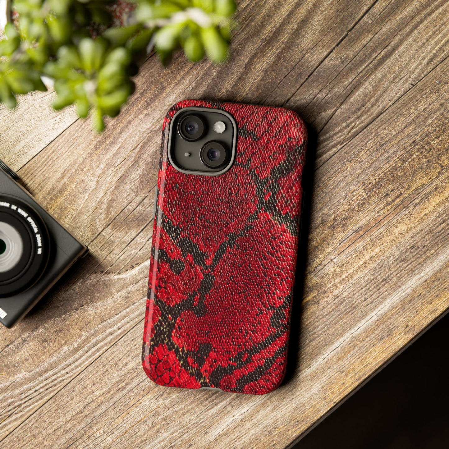 Red Snake Skin [TOUGH CASE]