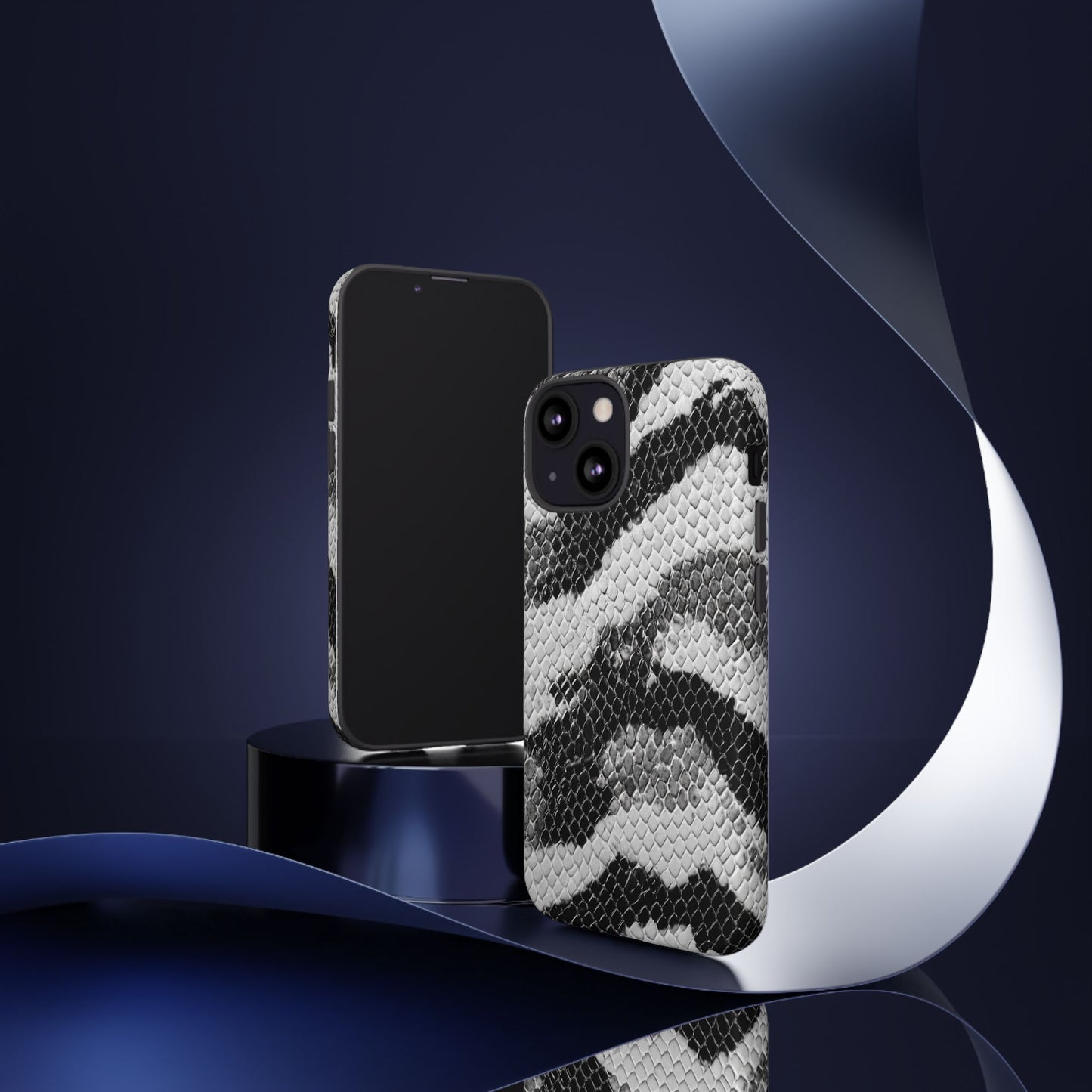 Black & White Snakeskin [TOUGH CASE]