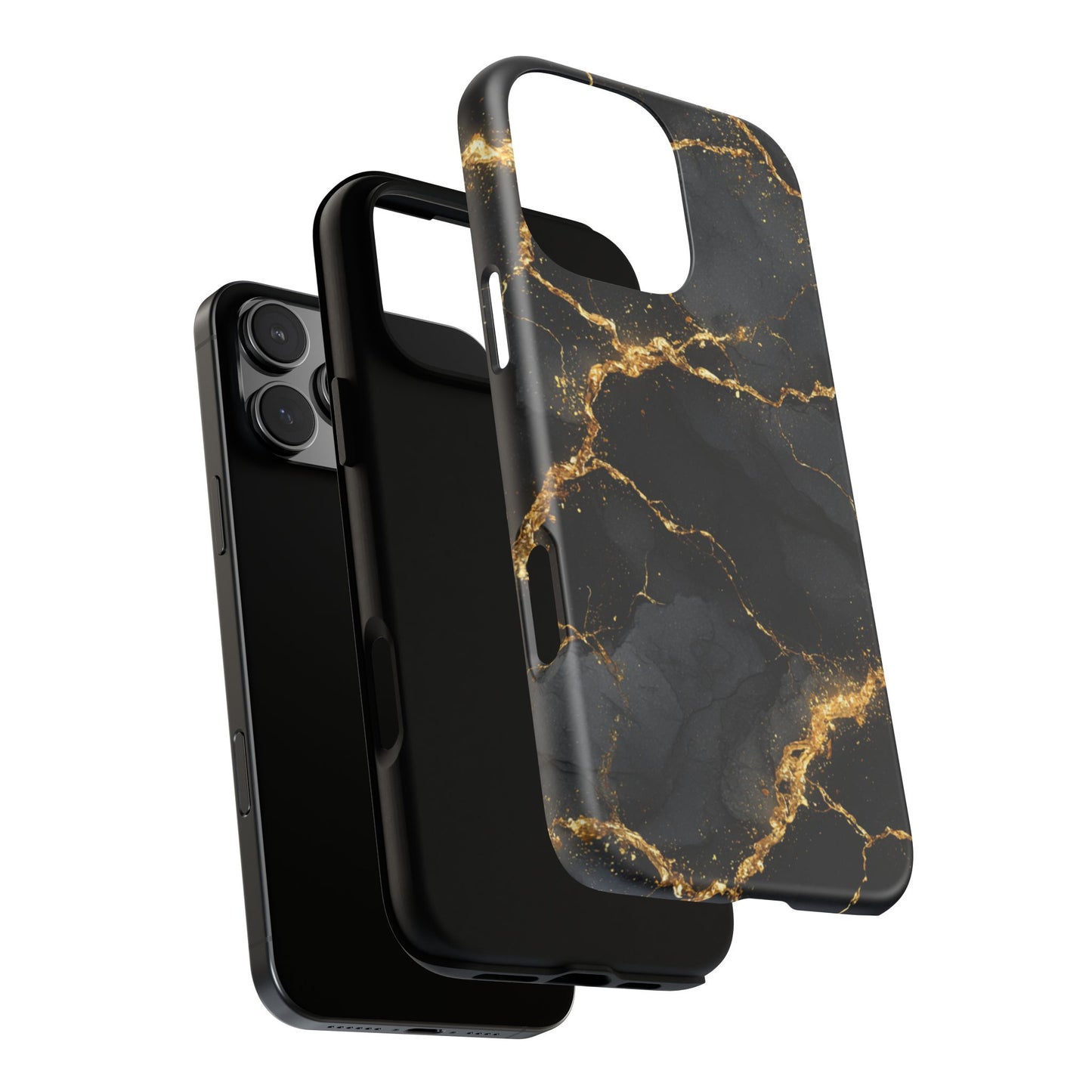 Black & Gold Marble [TOUGH CASE]