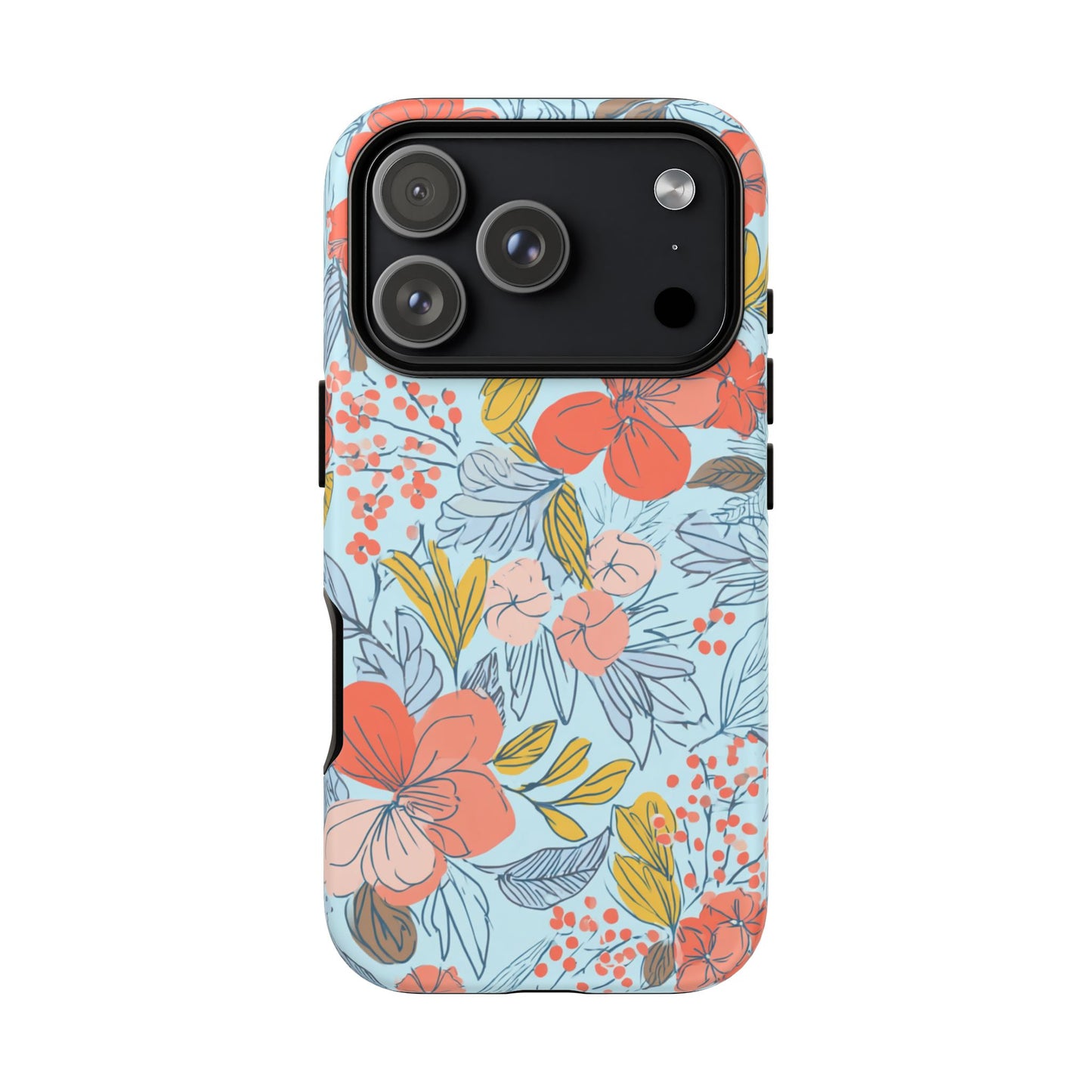 Floral 02 (iPhone X - iPhone 17 Pro Max) [TOUGH CASE]