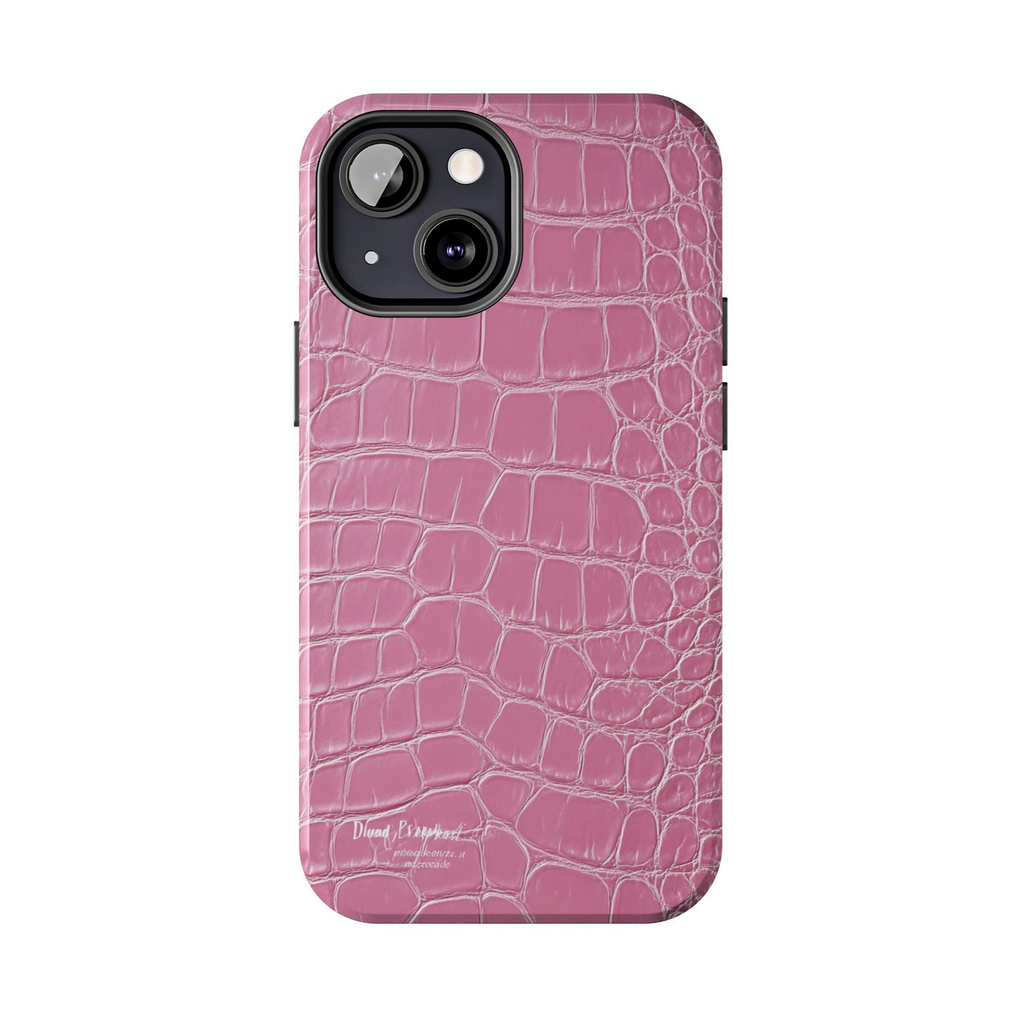 Pink Crocodile Leather