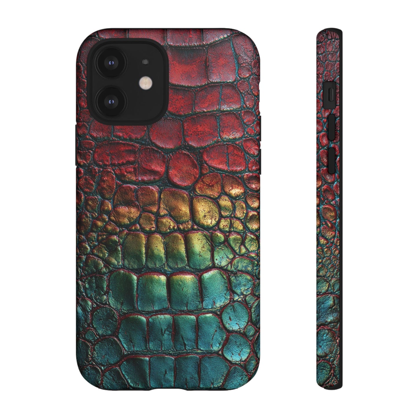 Red, Yellow, Blue Crocodile Skin [TOUGH CASE]