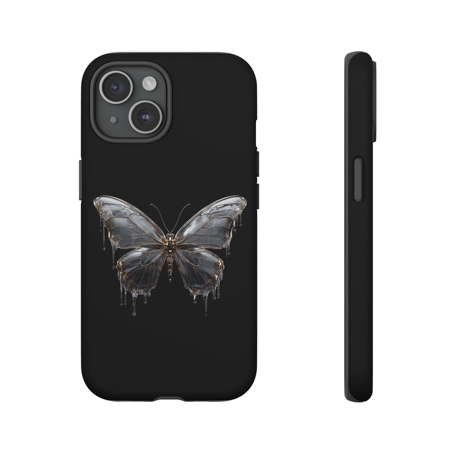 Metallic Butterfly (iPhone X - iPhone 17 Pro Max) [TOUGH CASE]
