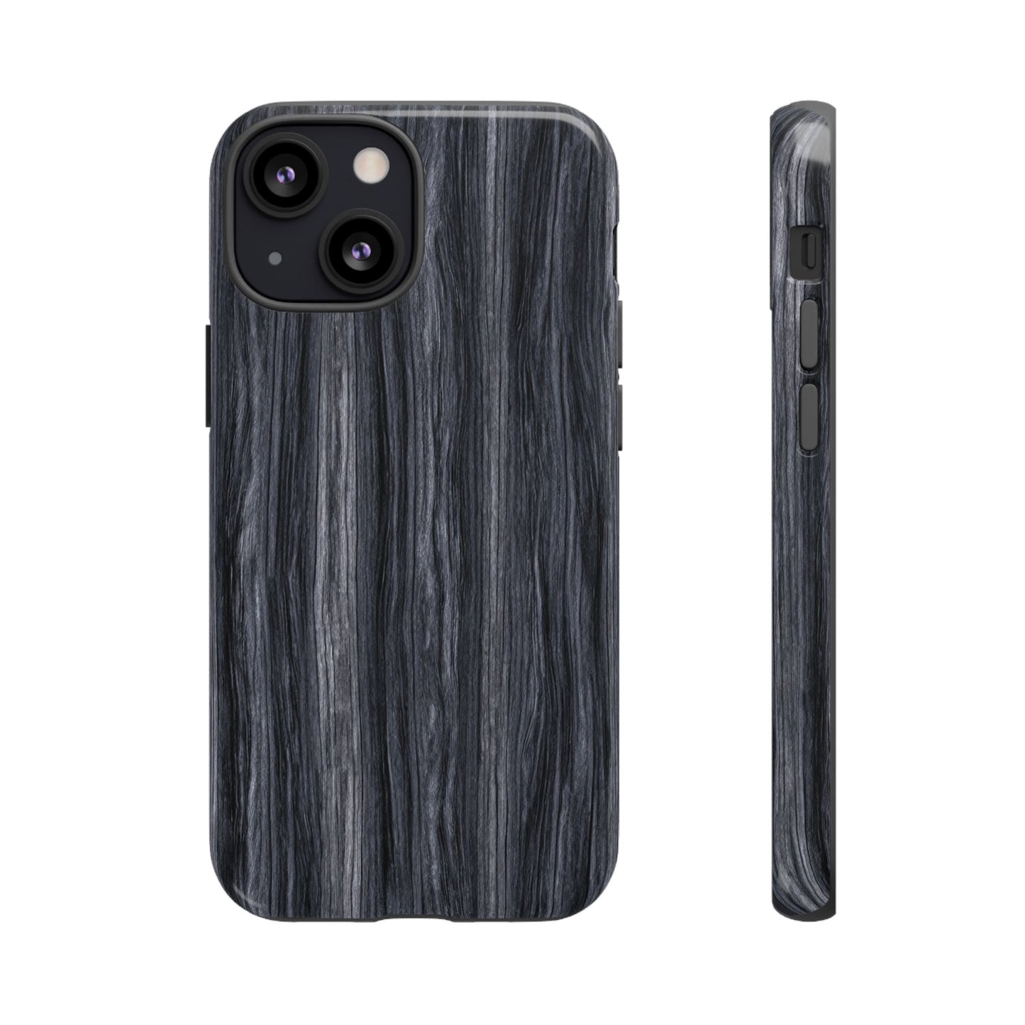 Black Wood (iPhone X - iPhone 17 Pro Max) [TOUGH CASE]