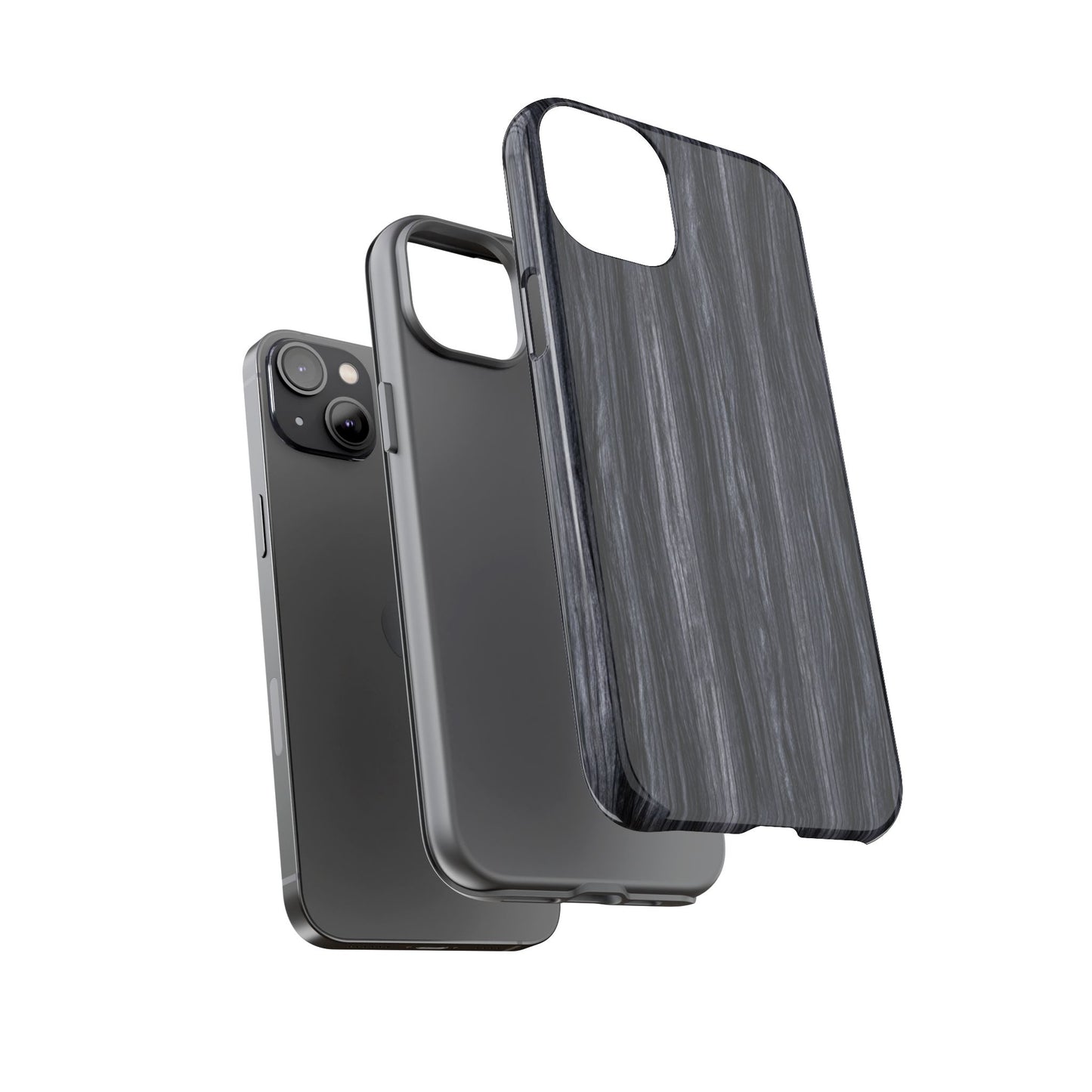 Black Wood (iPhone X - iPhone 17 Pro Max) [TOUGH CASE]