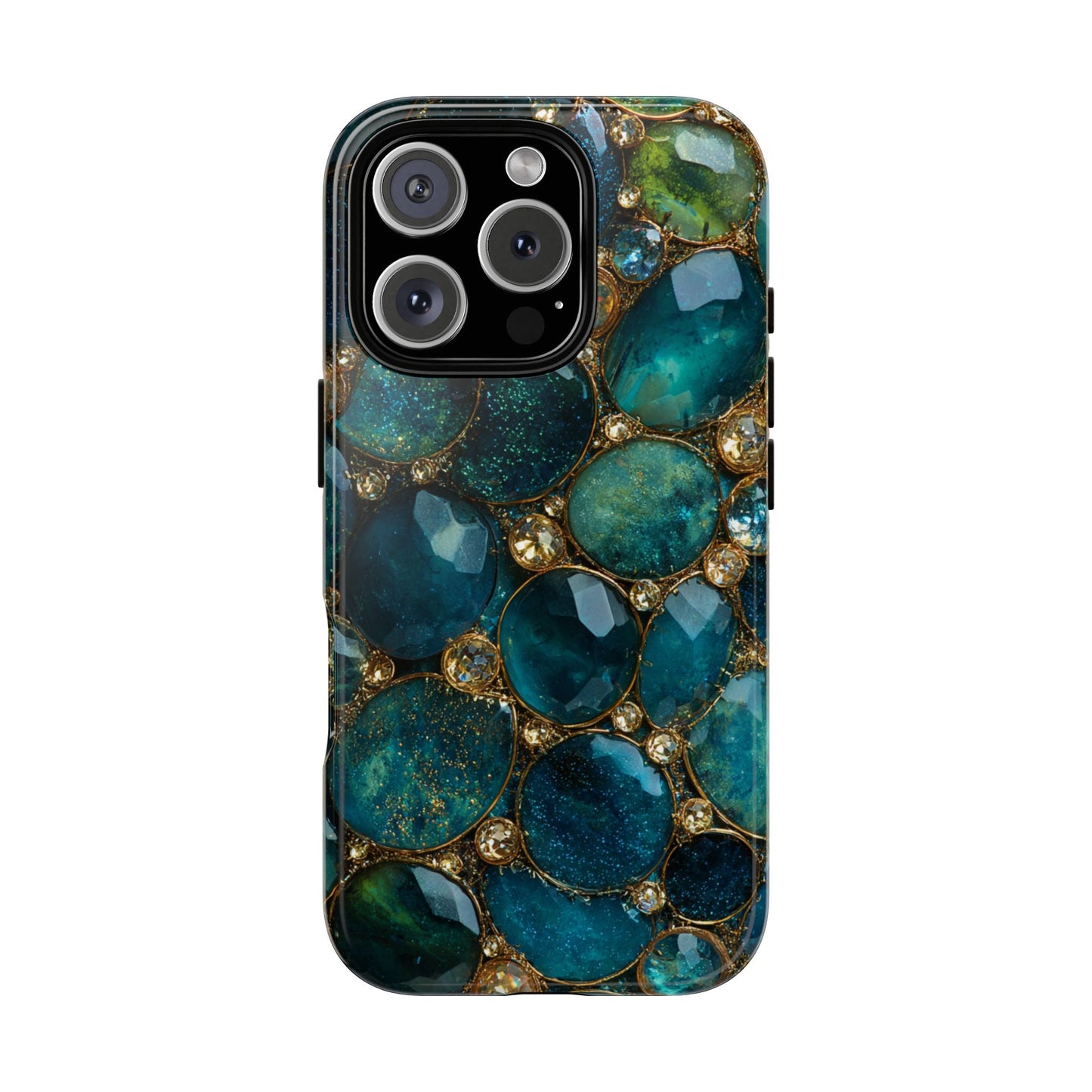 Blue Gemstones (iPhone Pro Max - iPhone X) [Tough Case]