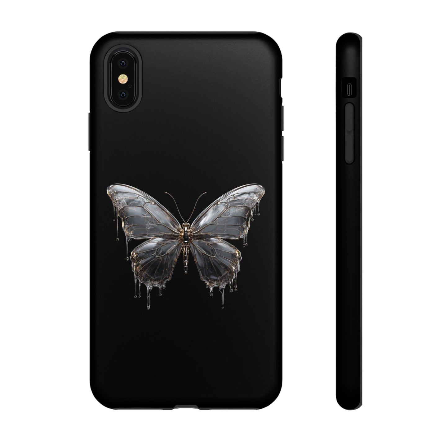 Metallic Butterfly (iPhone X - iPhone 17 Pro Max) [TOUGH CASE]