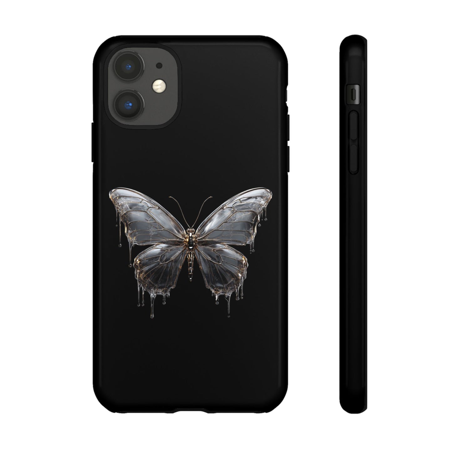 Metallic Butterfly (iPhone X - iPhone 17 Pro Max) [TOUGH CASE]