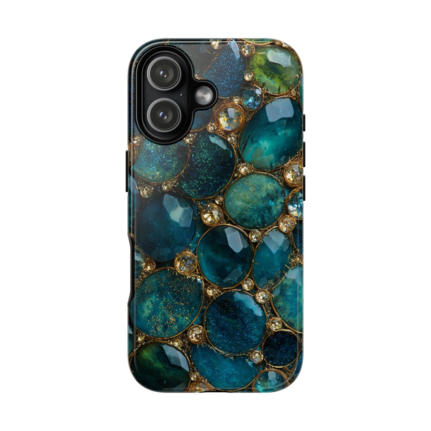 Blue Gemstones (iPhone Pro Max - iPhone X) [Tough Case]