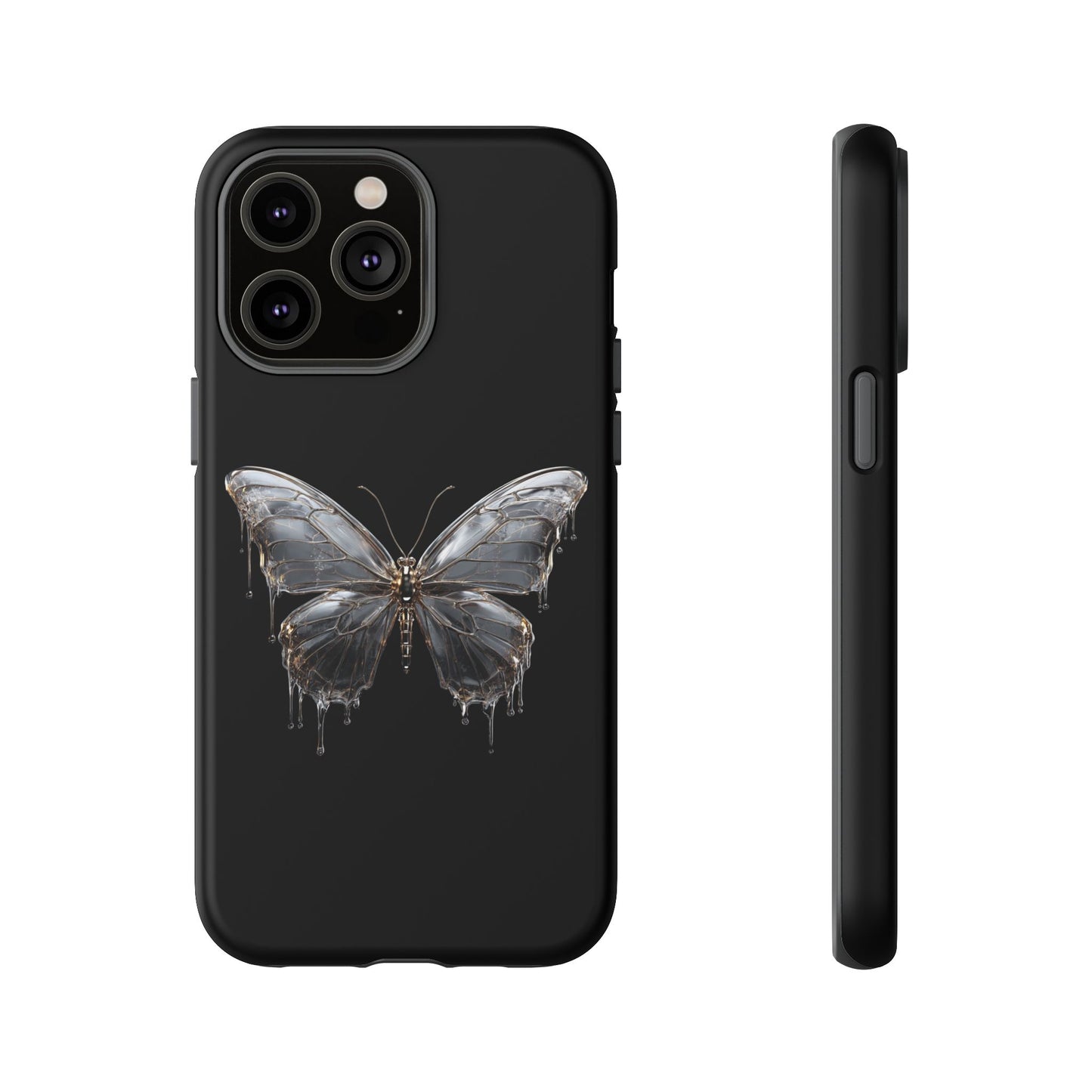 Metallic Butterfly (iPhone X - iPhone 17 Pro Max) [TOUGH CASE]