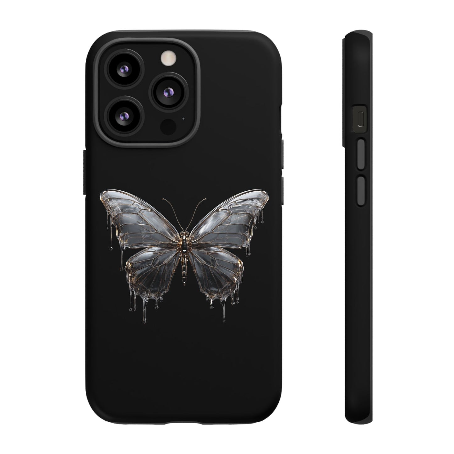 Metallic Butterfly (iPhone X - iPhone 17 Pro Max) [TOUGH CASE]