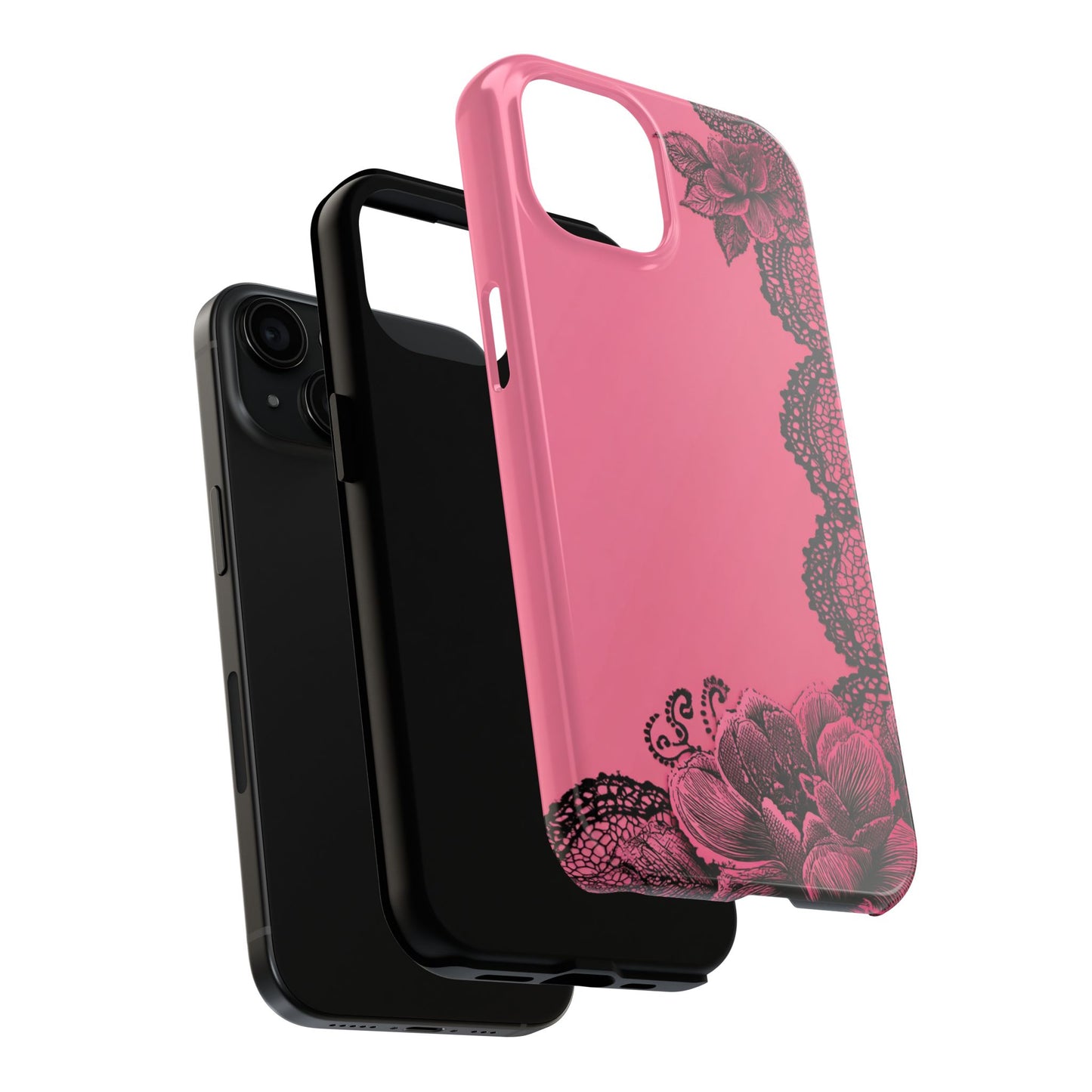 Pink Floral Lace