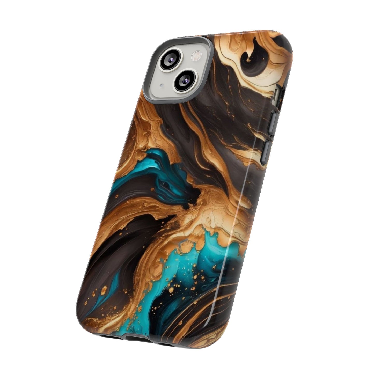 Metallic Swirls (iPhone X - iPhone 17 Pro Max) [TOUGH CASE]