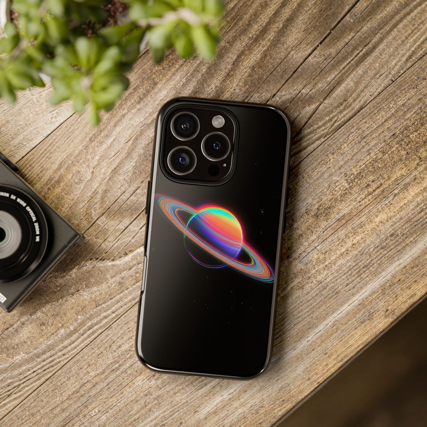 Glitched Saturn – (iPhone X - iPhone 17 Pro Max) [TOUGH CASE]