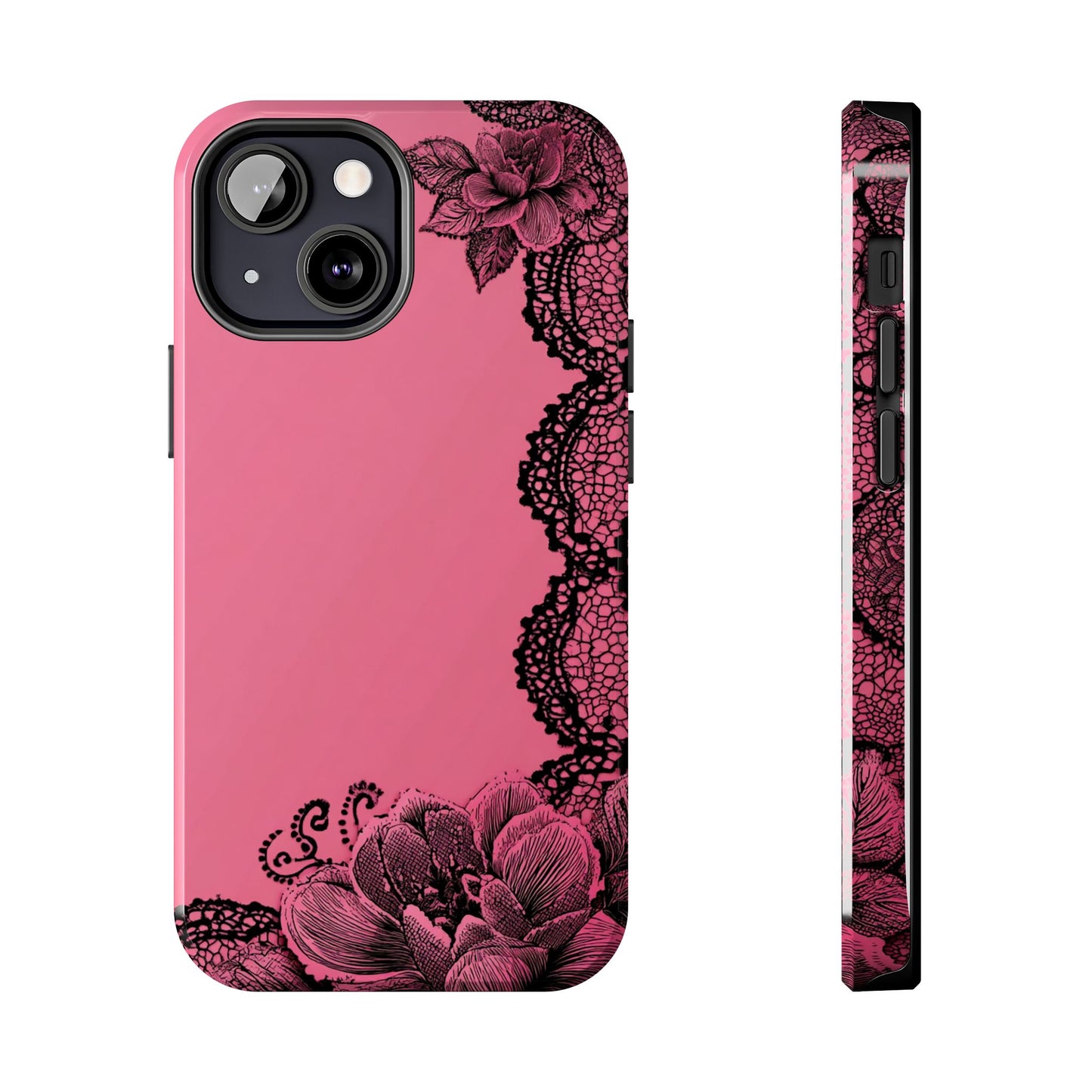 Pink Floral Lace