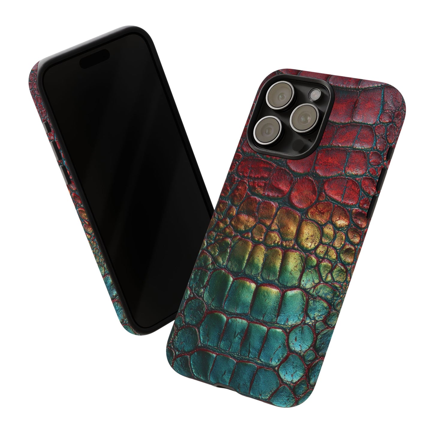 Red, Yellow, Blue Crocodile Skin [TOUGH CASE]
